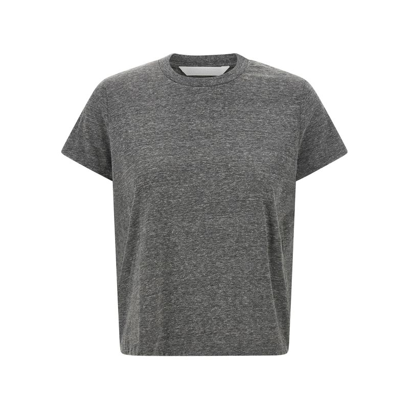 Mother Denim Gray Polyester Women's T-Shirt